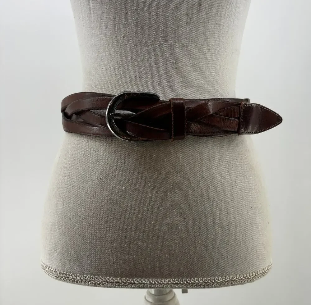 Y2K Banana Republic Women's Top Braided Brown Belt 30/Small